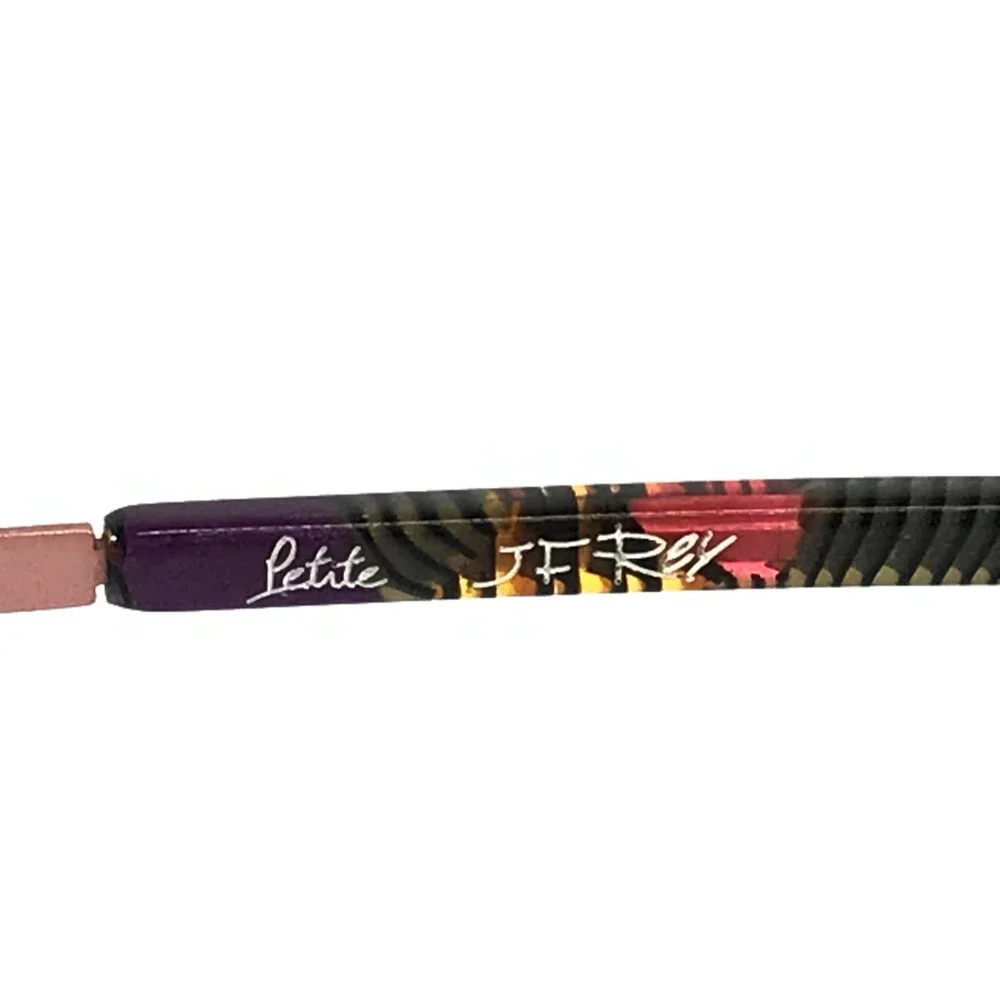 J.F. Rey Petite Eyeglasses Frame PM058 0150 Black Pink Square Full Rim 48-18-140